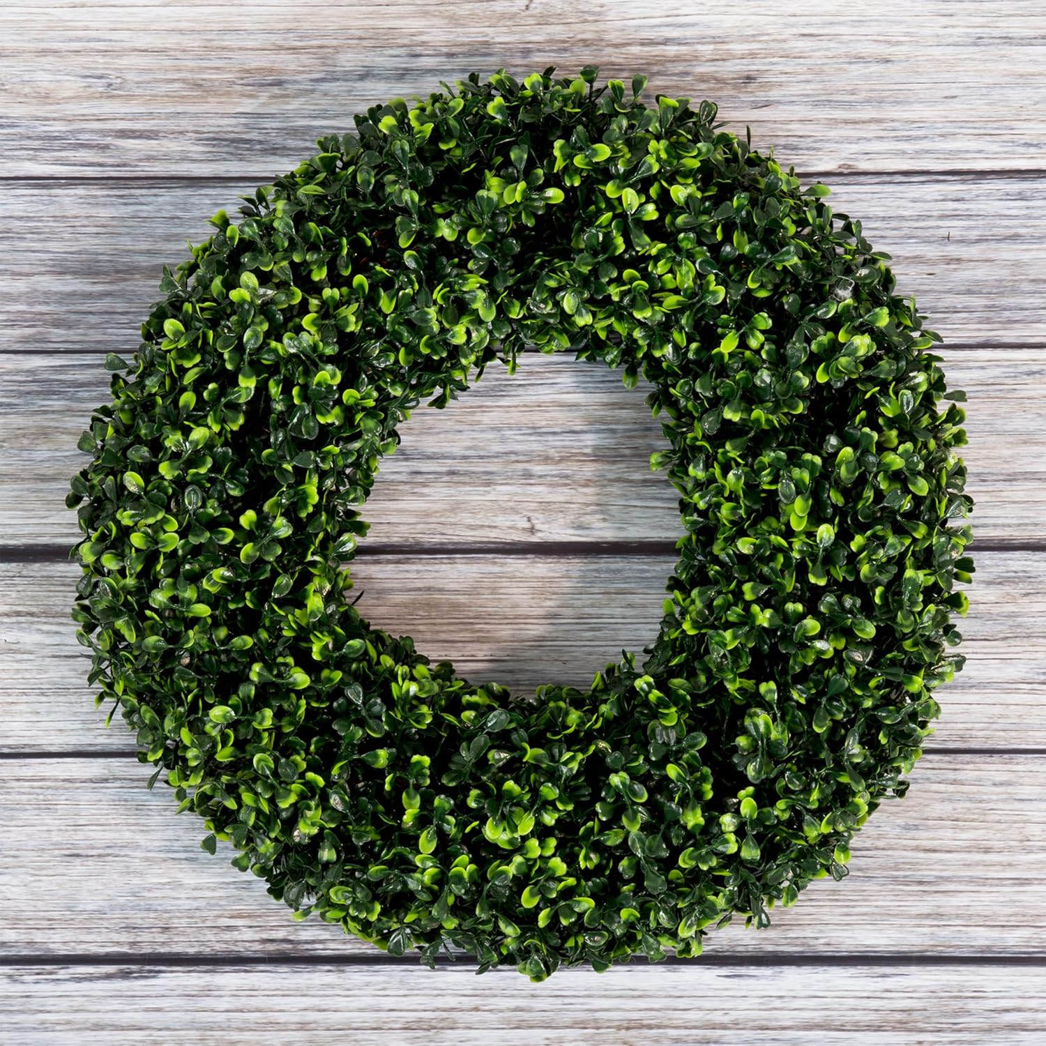 Boxwood Wreath 165 Inch UV Resistant All Season Decor