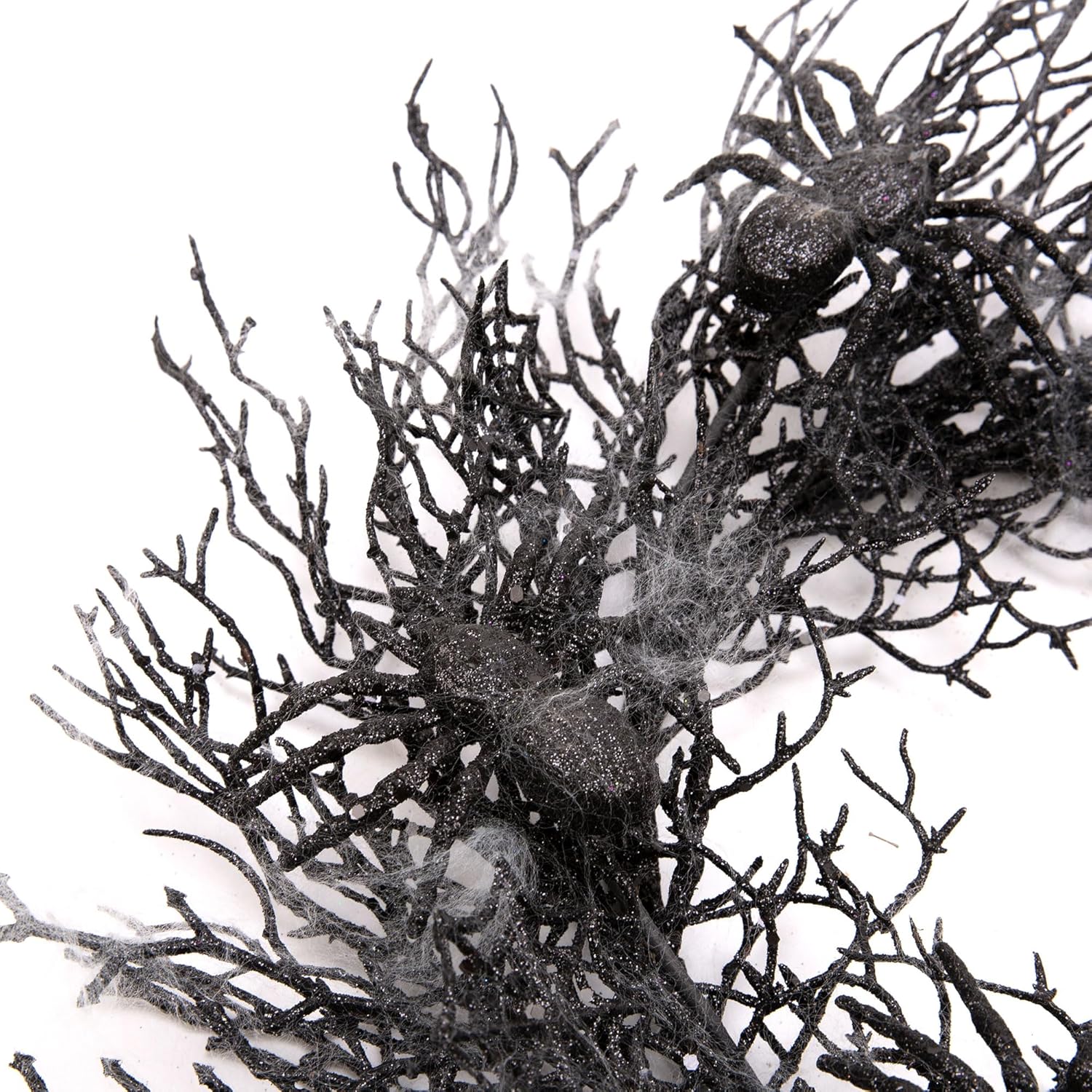18 Inch Halloween Wreath with Spiders and Webs