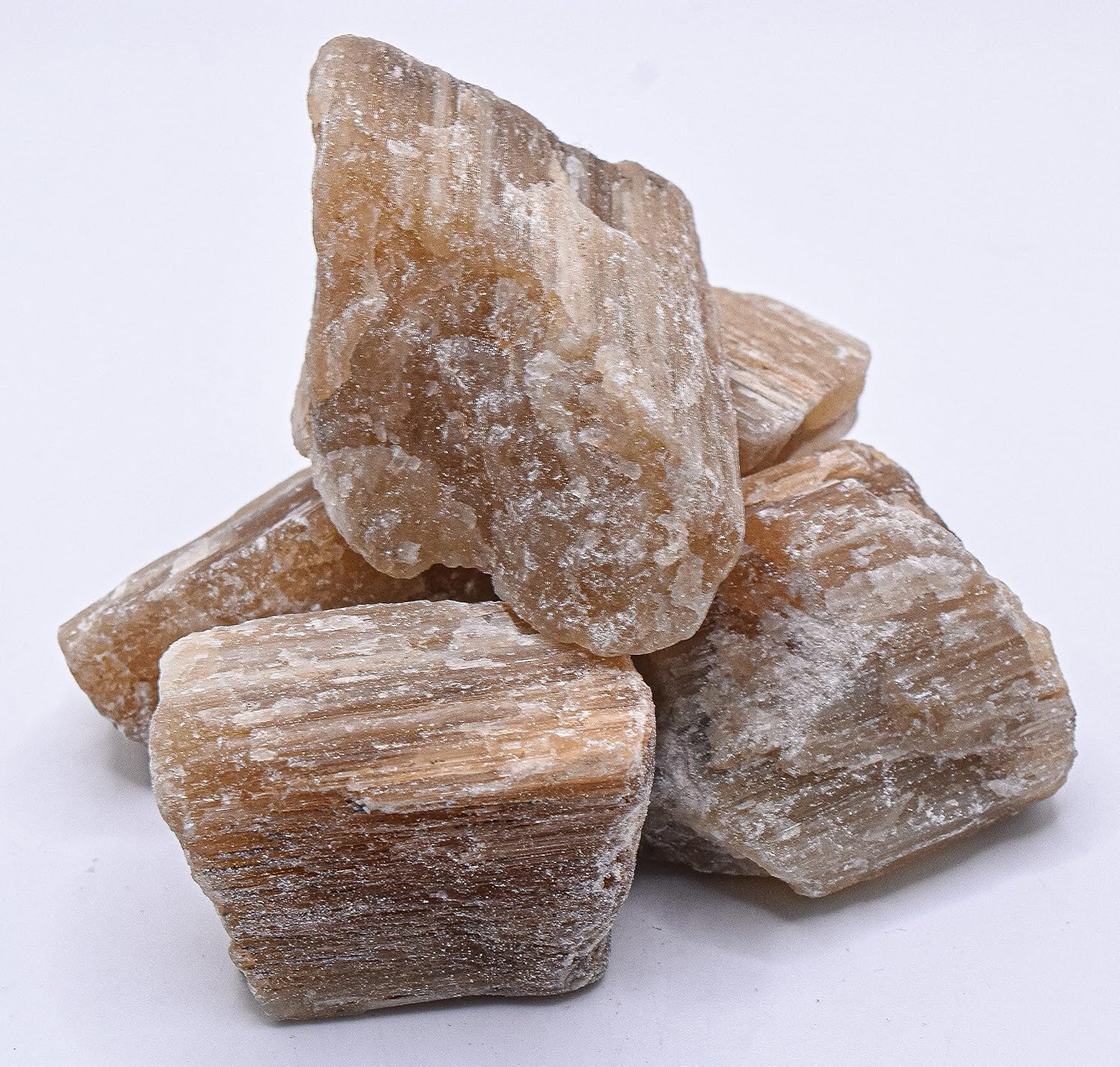HQRP Orange Cats Eye Stilbite Rough Specimen Crystal Mineral for Carving